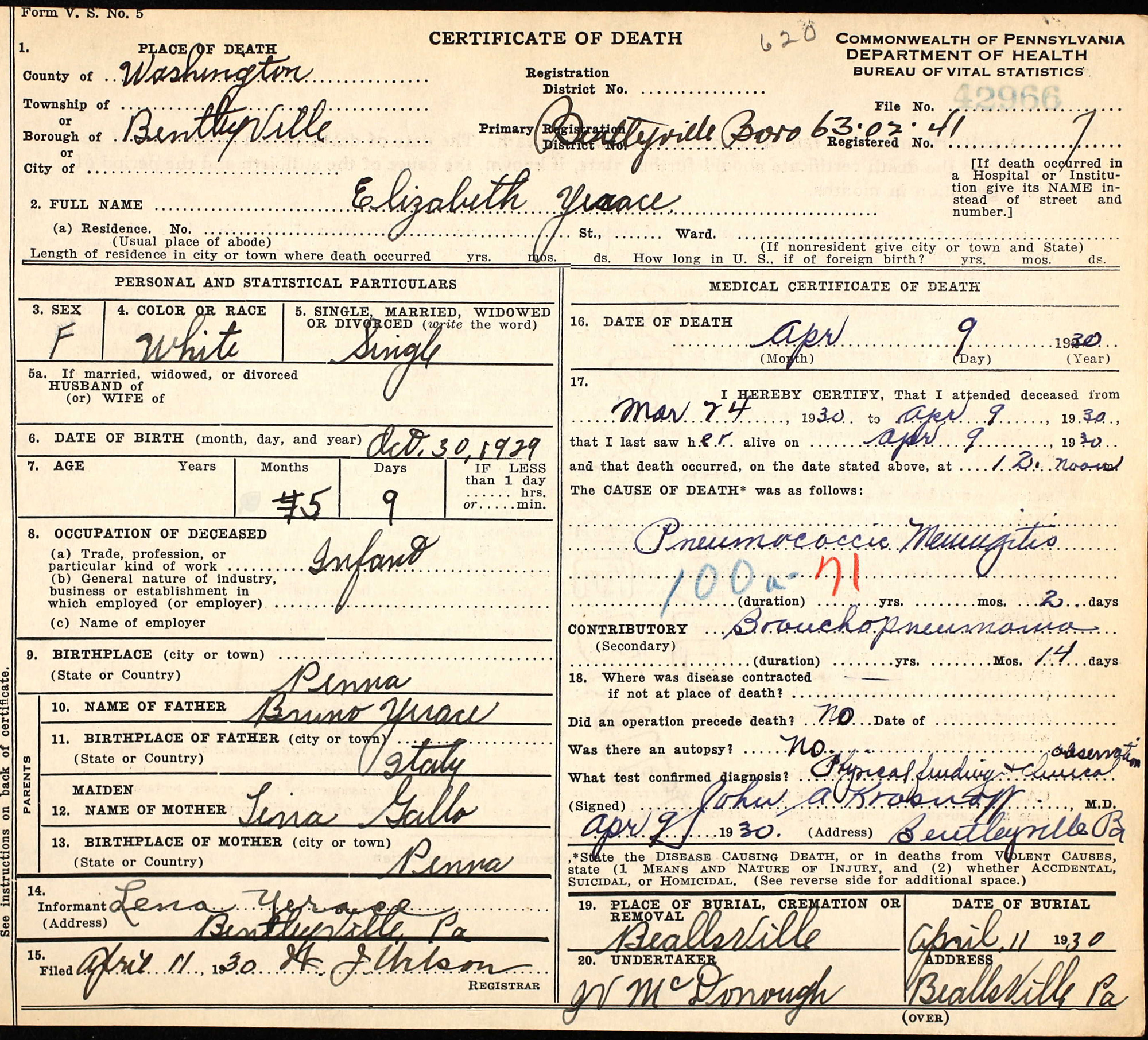 death cert